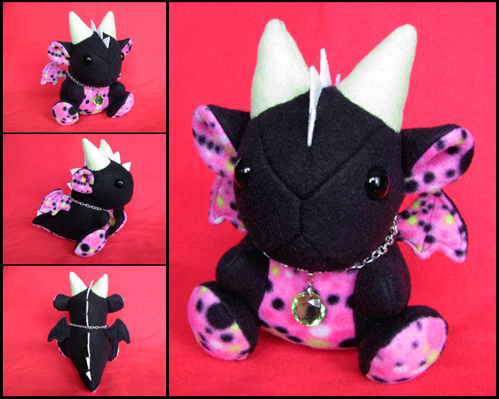 Speckled Neon Dragon Plushie