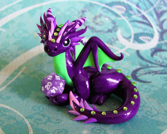 Purple Mini Dice Dragon