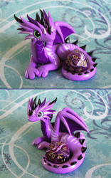 Purple Striped Dice Dragon