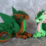 Leaf and Flower Dragon Couple