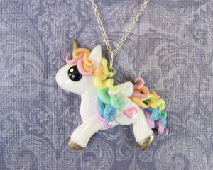 Pastel Rainbow Pegasus Necklace