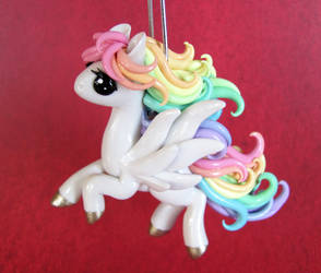 Pastel Pegasus in Flight