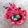 Pink Sleeping Dice Dragon