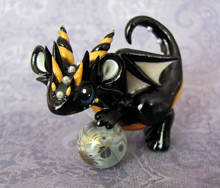 Black and Gold Baby Dragon