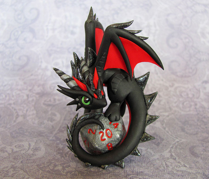 Dragon on D20 by DragonsAndBeasties