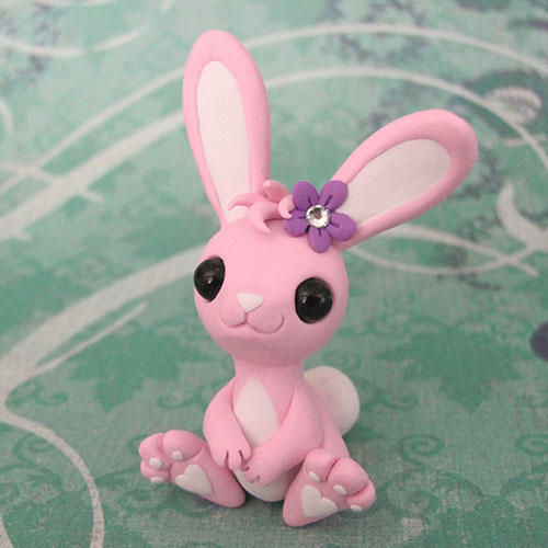 Pink Bunny by DragonsAndBeasties on DeviantArt