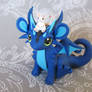Blue dragon with mouse pal