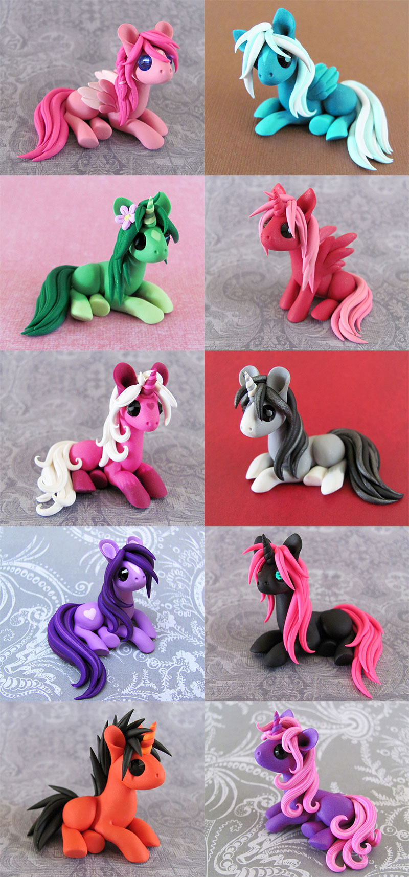 Colorful Scrap Ponies