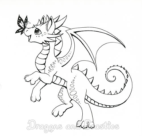 Inktober Day 1: Happy by DragonsAndBeasties
