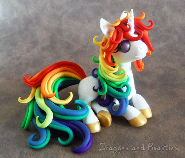Rainbow Unicorn - Charity Auction by DragonsAndBeasties