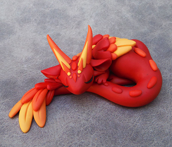 Red Fire Angel Dragon