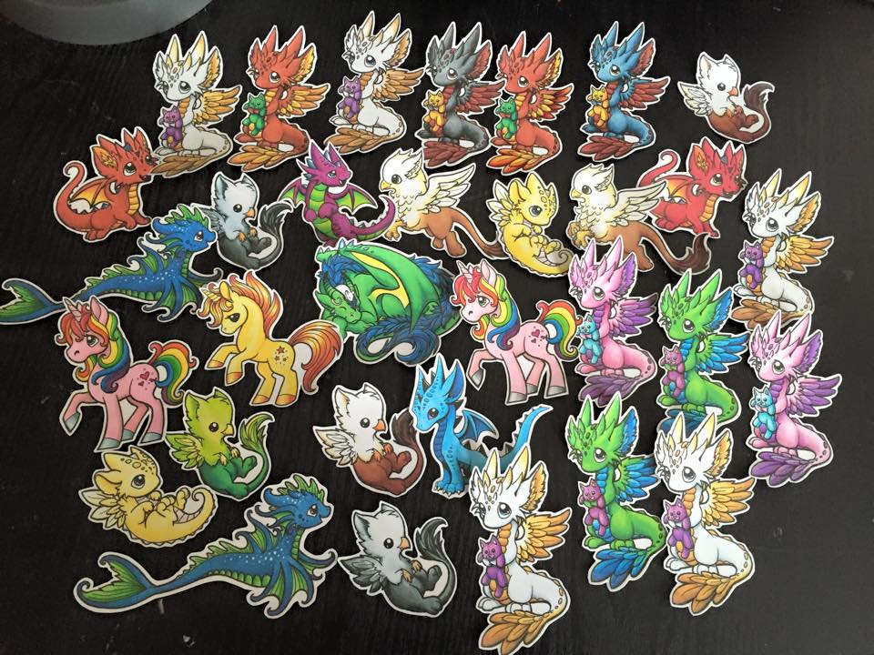 Dragons and Beasties Stickers by DragonsAndBeasties