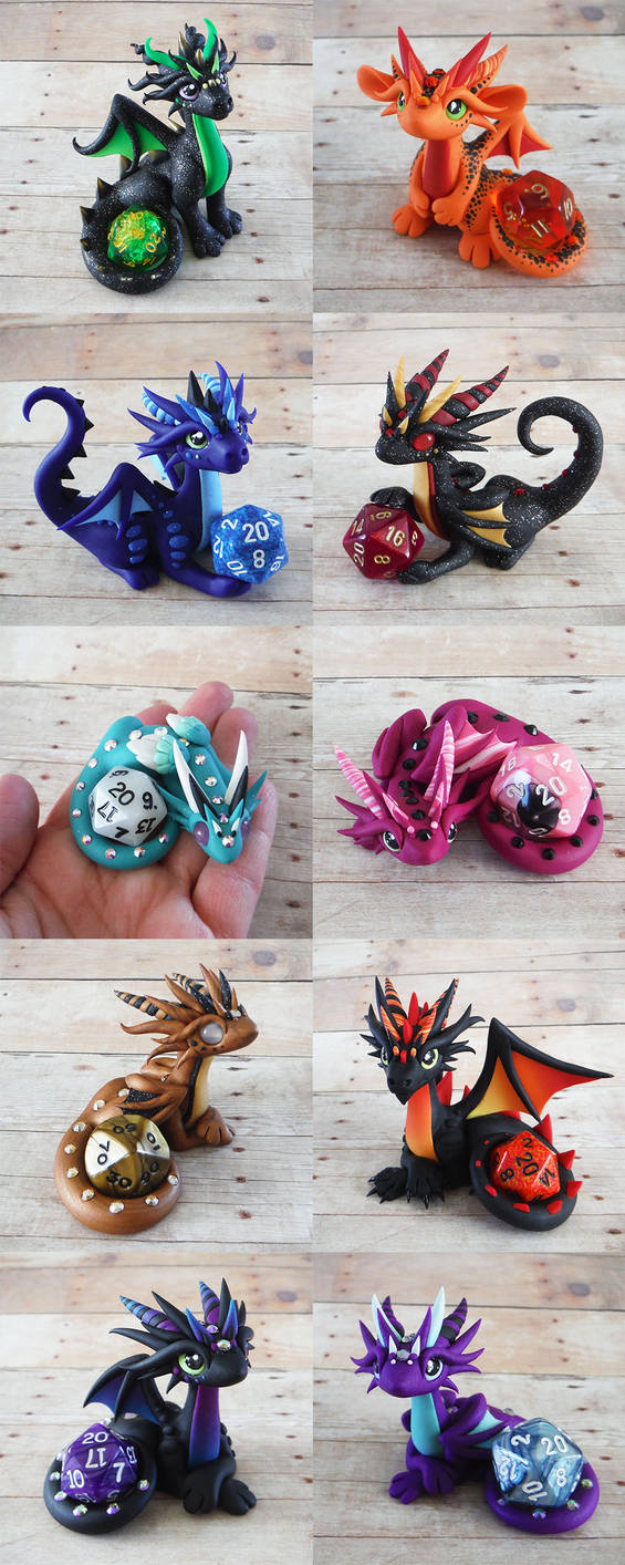 Dice Dragon Sale March 27th by DragonsAndBeasties