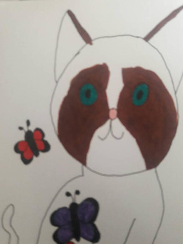 Grumpy Cat Rip Deviantart Grumpy cat fanart by Leafgreencreations on DeviantArt