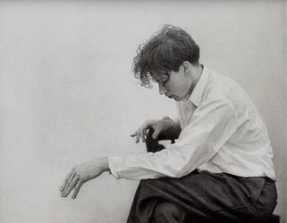 Pencil Drawing of Young Glenn Gould