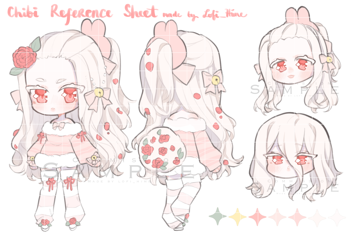 chibi reference sheet by LofiHime on DeviantArt