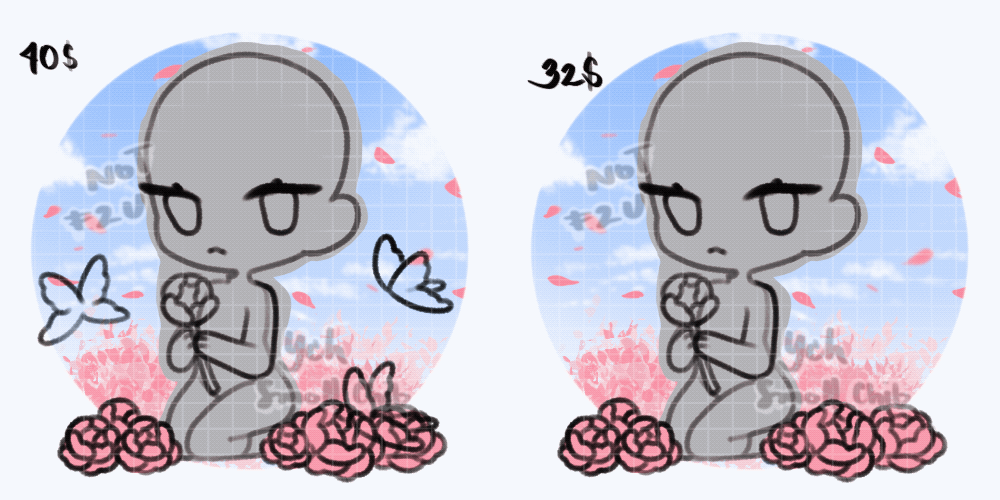 closed| ych flower kissing (set price)