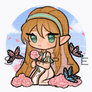 flower kissing ych (gif)