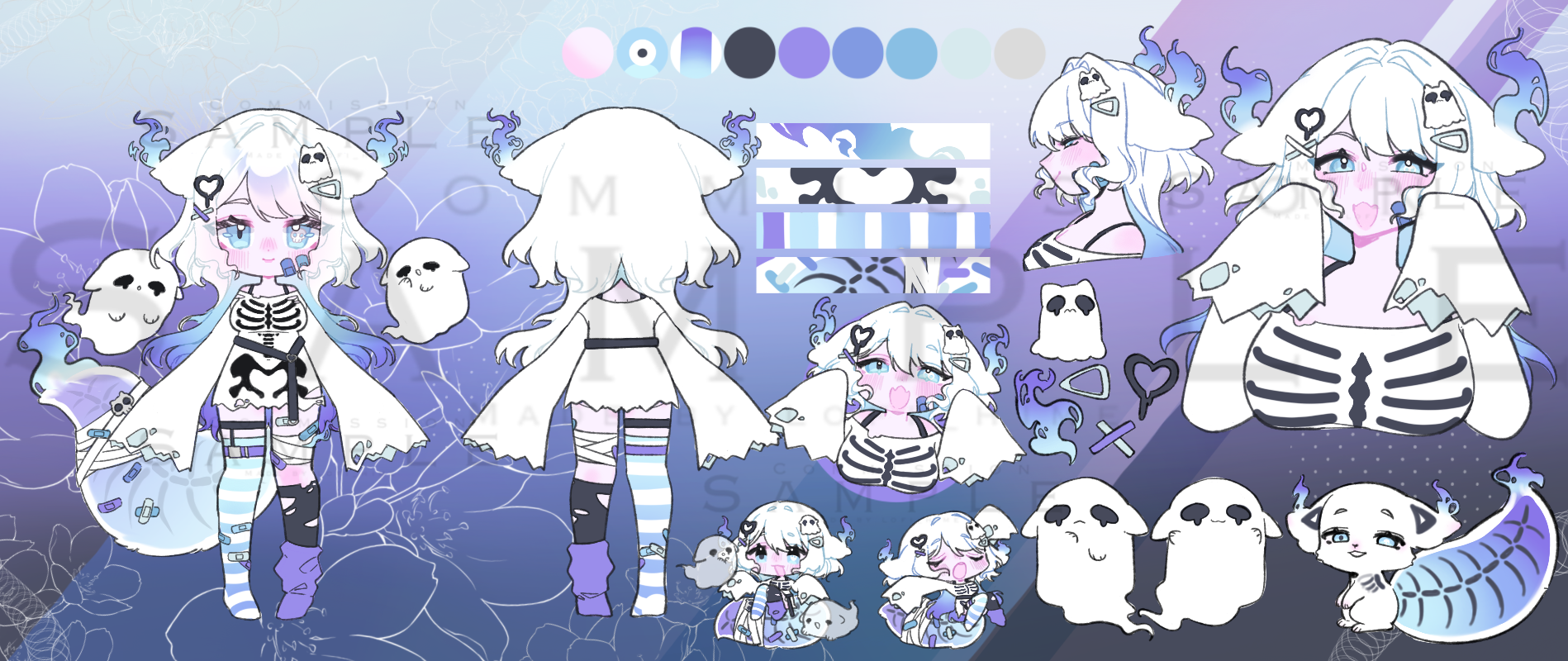 gummy chibi reference sheet