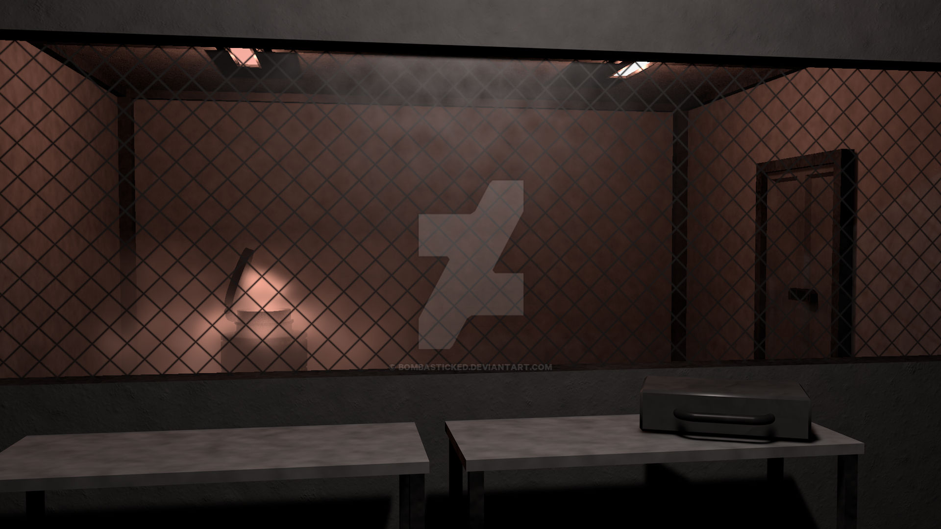 C4D] SCP-008 containment chamber by BombaSticked on DeviantArt