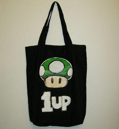 Super Mario 1UP Mushroom Tote