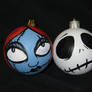 Jack and Sally Ornament Set