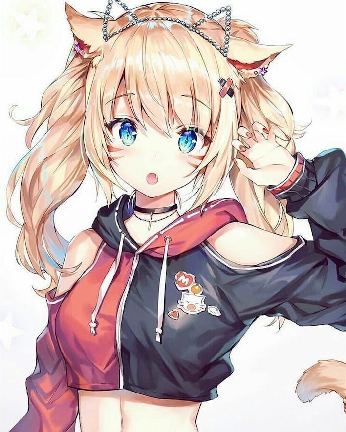 Blonde Hair Anime Cat By Hayhay8yas On Deviantart Blonde Hair Anime Cat By Hayhay8yas On Deviantart