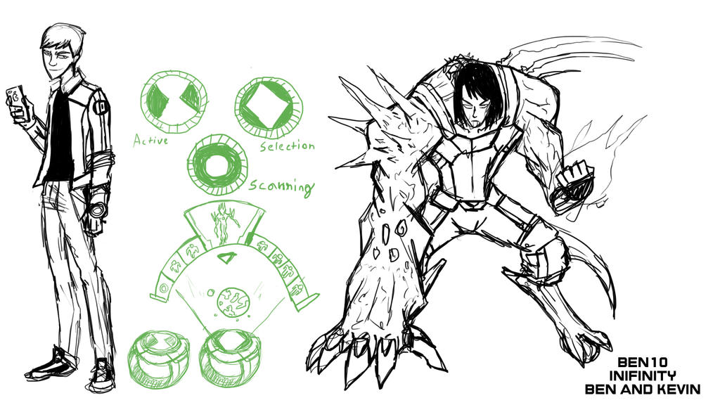 Ben  10 Infinity sketches 3