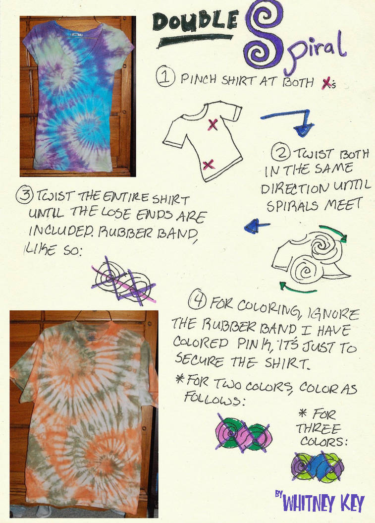 Spiral Tie Dye T Shirts Technique
