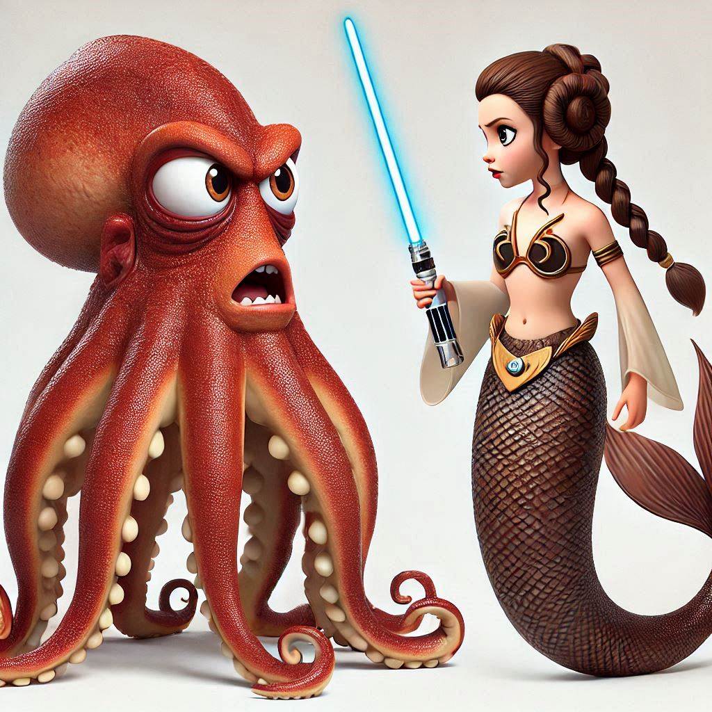 Princess Octopus Princess Leia and the Octopus 4 (Request) by mermaidan on DeviantArt