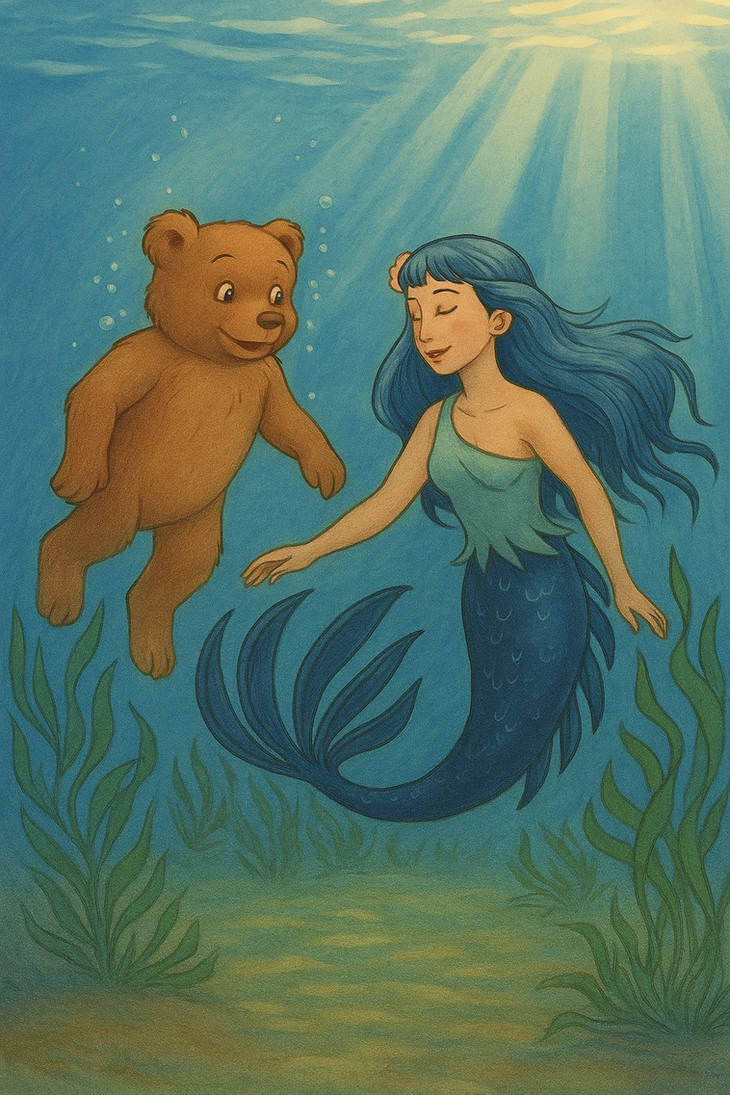 A Merbear Little Bear and the Mermaid 1 by mermaidan on DeviantArt