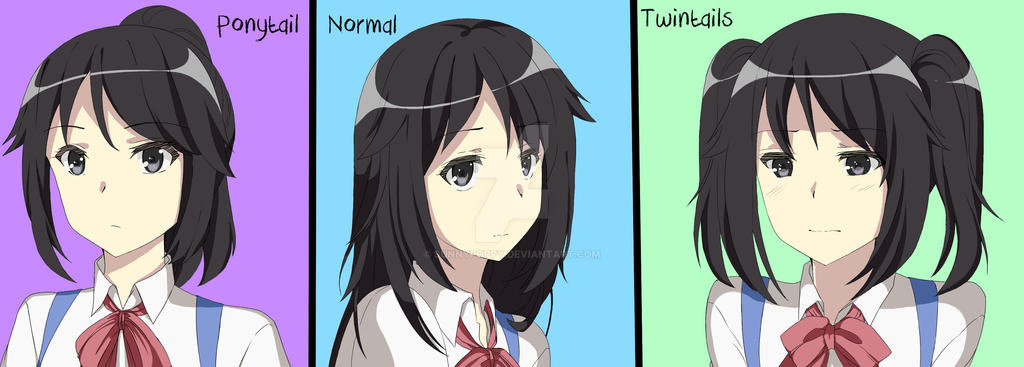 Yandere Chan Hair Styles By Sunnypoppy On Deviantart Yandere Chan Hairstyles 2022