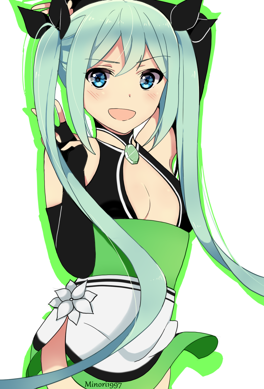 Hatsune Miku (magical girl, GREEN)!