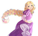 Rapunzel in the wind by Sunnypoppy