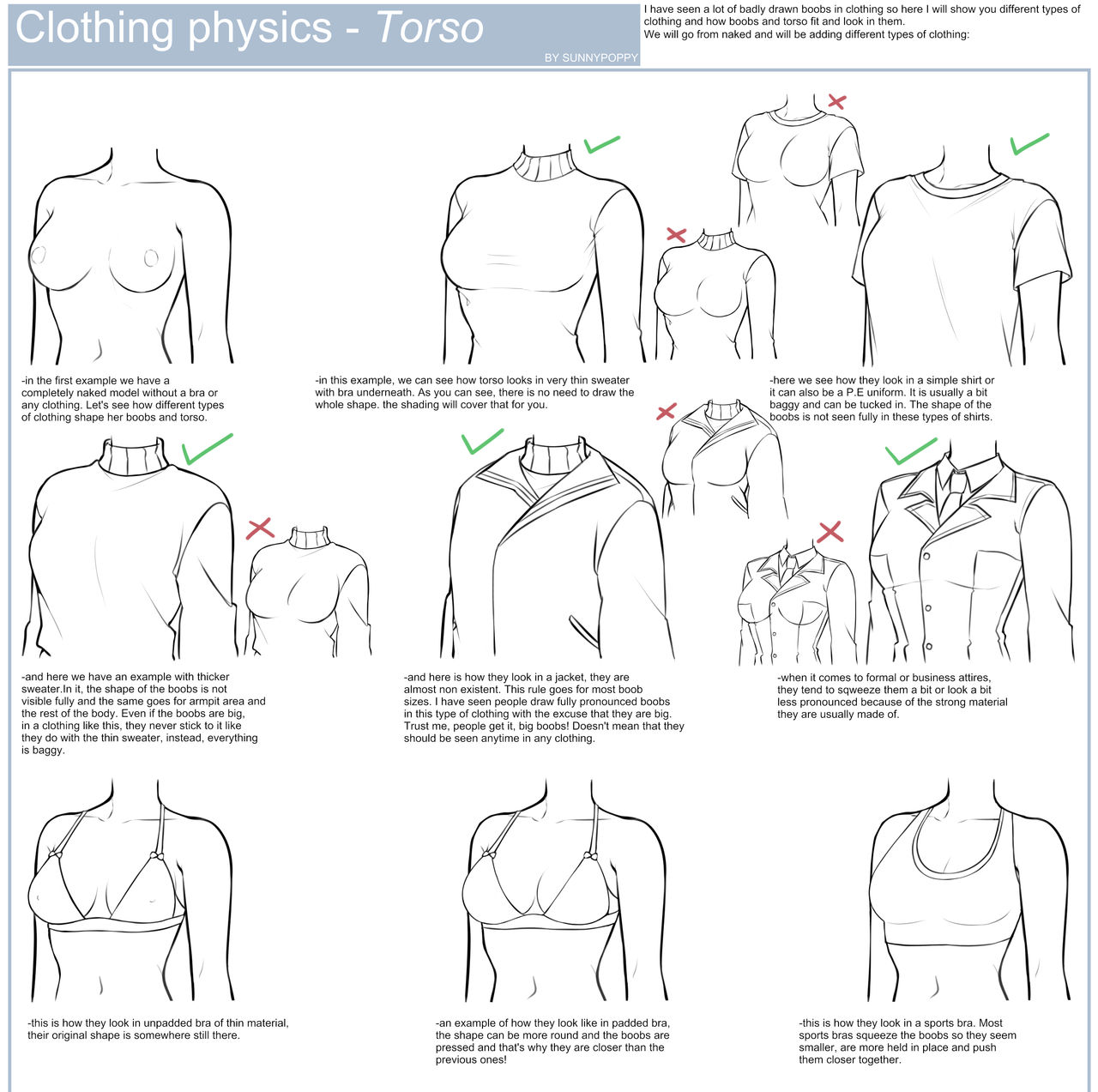 Clothing physics- Torso by Sunnypoppy on DeviantArt Clothing physics- Torso by Sunnypoppy on DeviantArt
