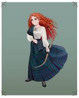 (Traditional Scottish clothing) - Merida by Sunnypoppy