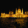 hungarian parliament building at night iv