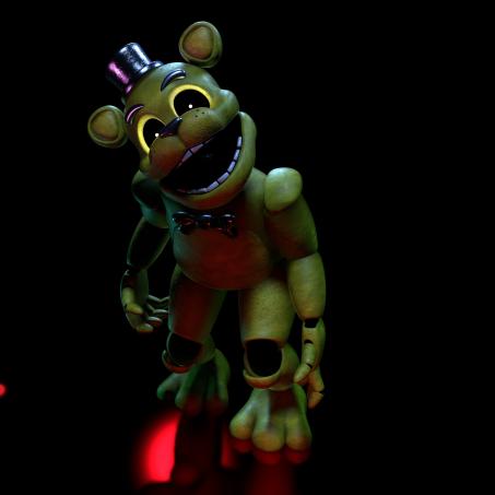 Golden Freddy movie model C4D by MoisoGS on DeviantArt