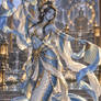 Azure Naga Shrine Dancer | Fantasy Adoptable