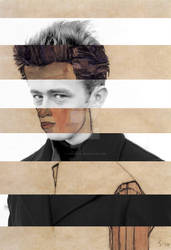 Egon Schiele's Self Portrait and James Dean