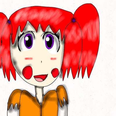 Lucy the human circus clown girl.