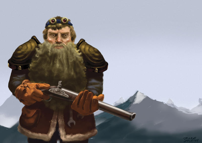 Dwarf engineer by Zondrak on DeviantArt