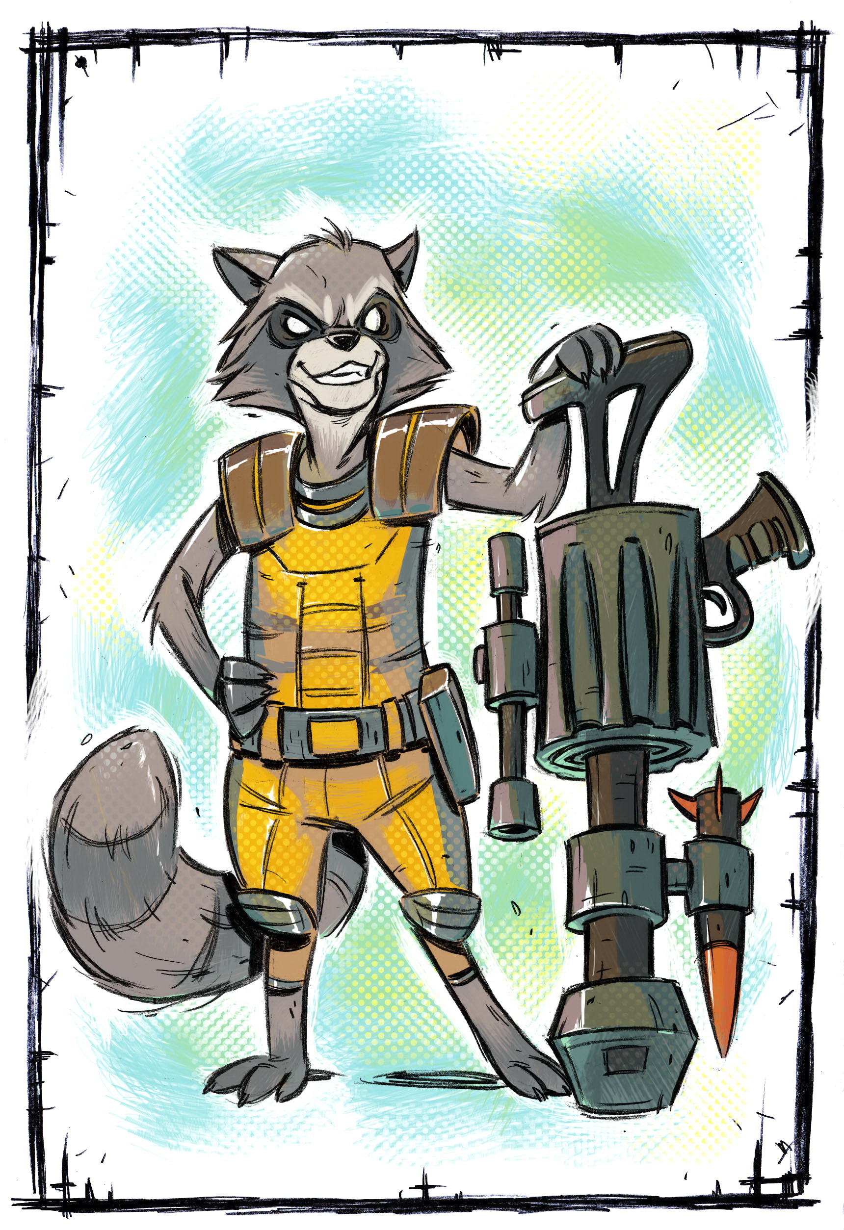 rocket raccoon by stalnososkoviy on DeviantArt