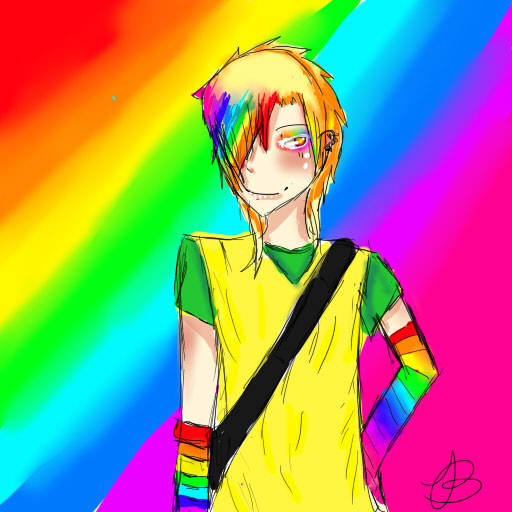 Hacker Man Ranbow Rainbow Man by PandaPocki on DeviantArt