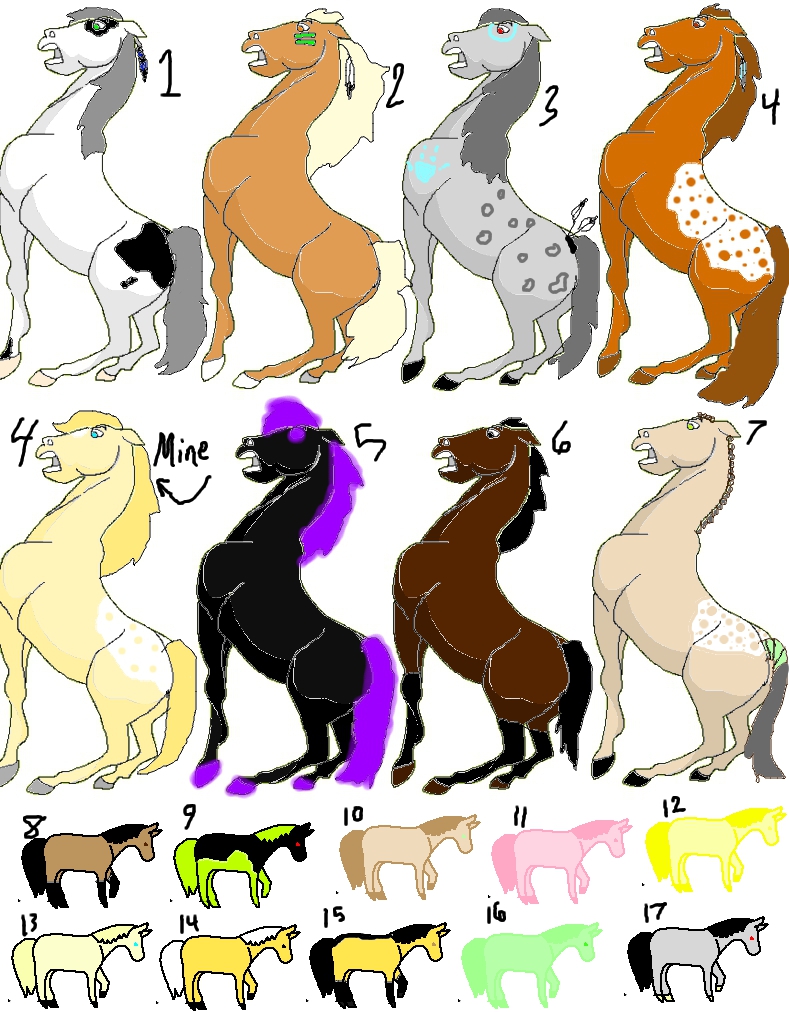 2 point horse adopts-OPEN