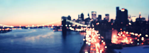 new york bokeh skyline