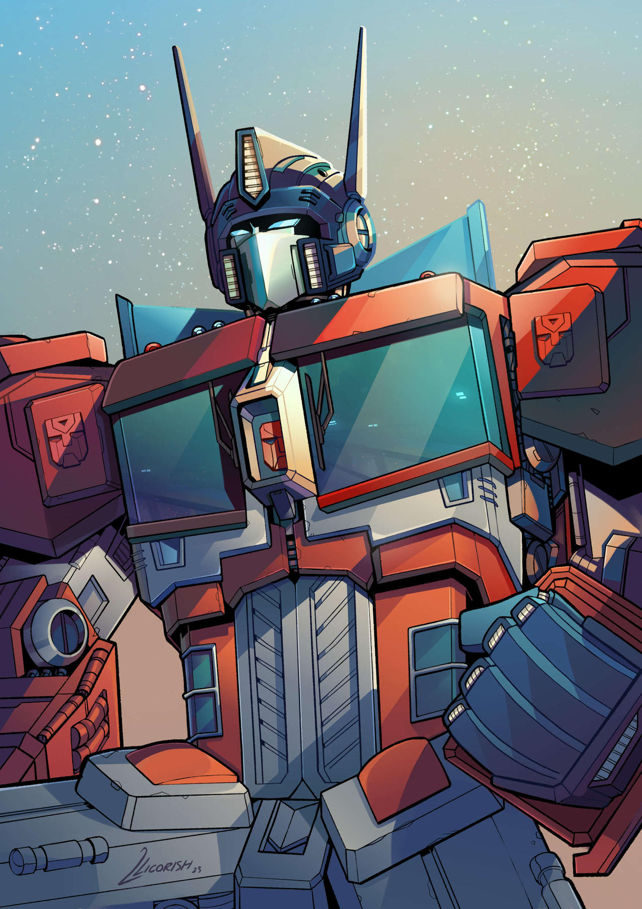IDW Optimus Prime by llicorish on DeviantArt