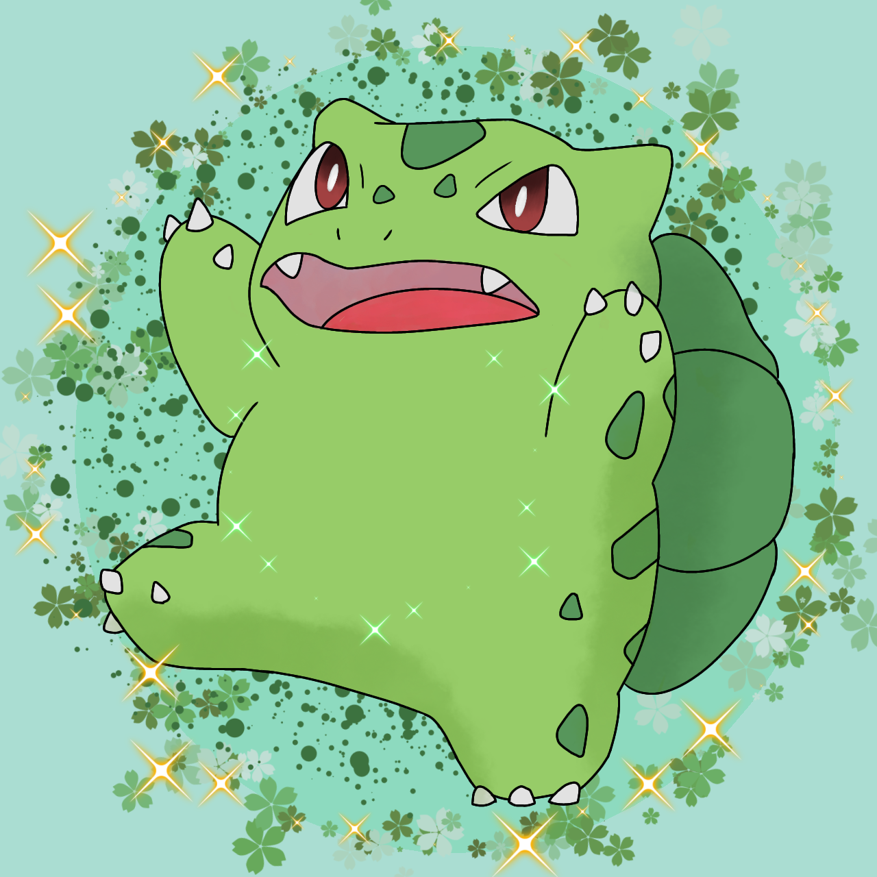 Shiny Bulbasaur by All0412 on DeviantArt