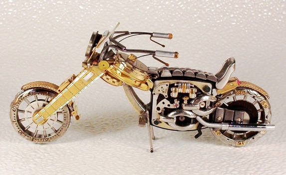 Motorcycles out of watch parts