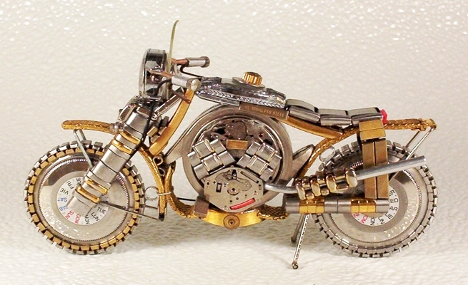 Motorcycles out of watch parts 26c
